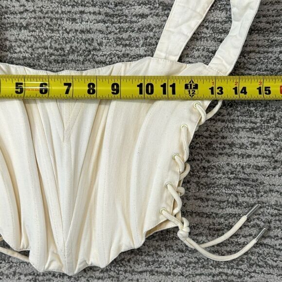 Guizio Classic Fitted Corset in Vanilla Ice Bustier Small Revolve - Picture 8 of 15